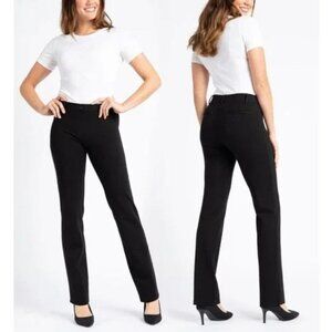Betabrand Black Dress Pant Yoga Pants Straight Leg Size Medium Short Petite